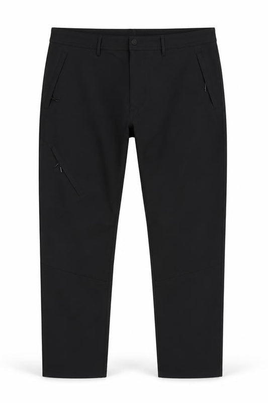 EASY Men’s Black Tapered Fit 40S Smart Trousers