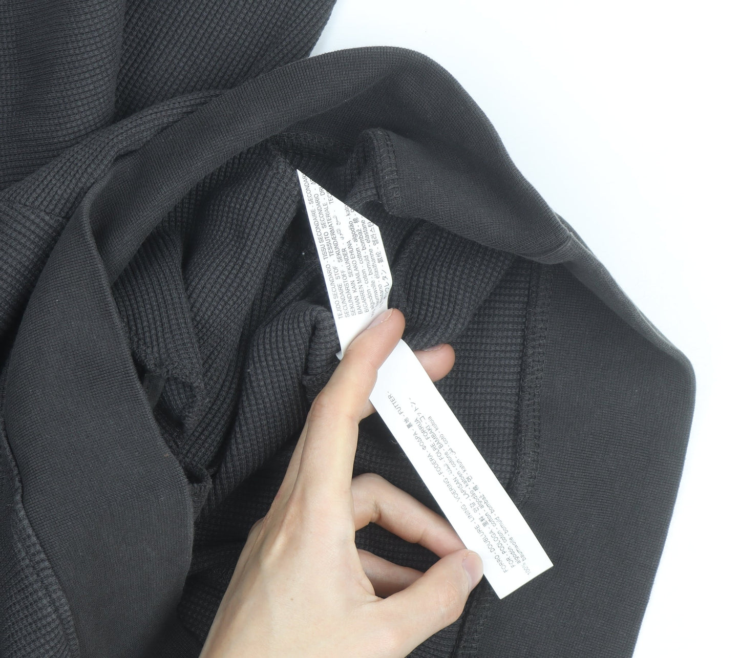 Zara Men's Charcoal Grey Pullover Hoodie Size XL Cotton Blend