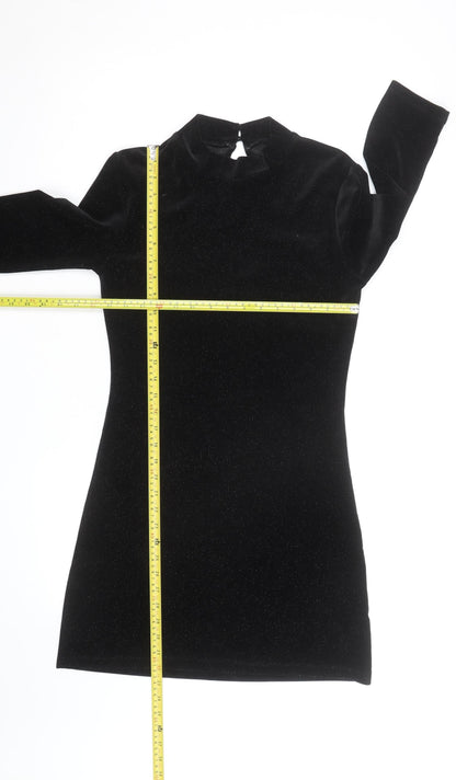 Forever 21 Women’s Black Velvet Bodycon Party Dress Size S
