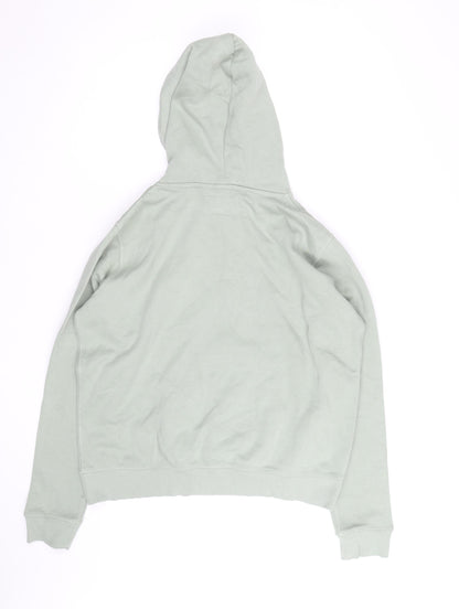 Jack Wills Womens Green Pullover Hoodie Size 14 Cotton Blend