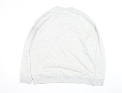 Marks and Spencer Men's Grey Spencer Bear Christmas Sweatshirt L