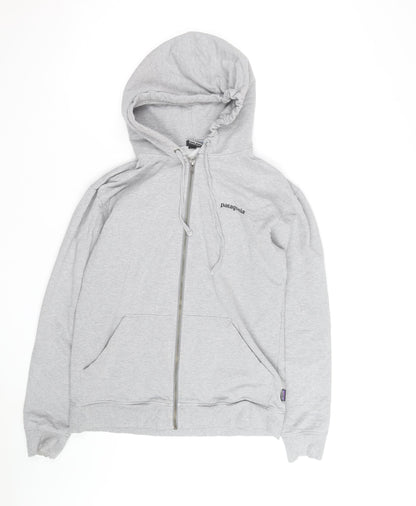 Patagonia Men's Grey Full Zip Organic Cotton Hoodie S