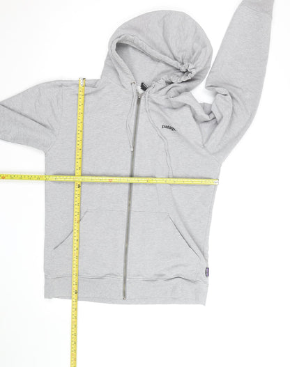 Patagonia Men's Grey Full Zip Organic Cotton Hoodie S