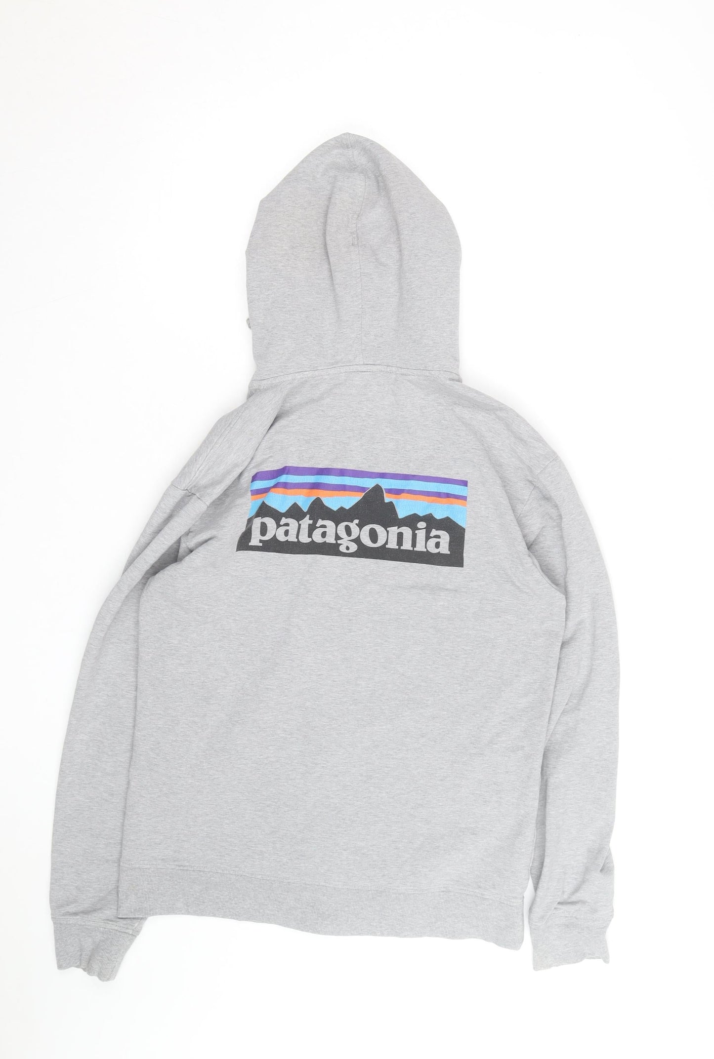 Patagonia Men's Grey Full Zip Organic Cotton Hoodie S