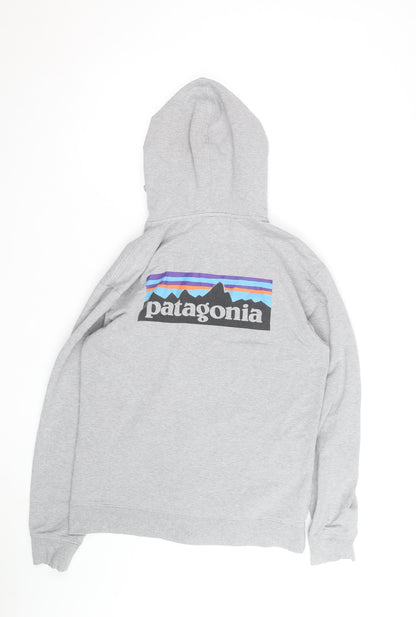 Patagonia Men's Grey Full Zip Organic Cotton Hoodie S