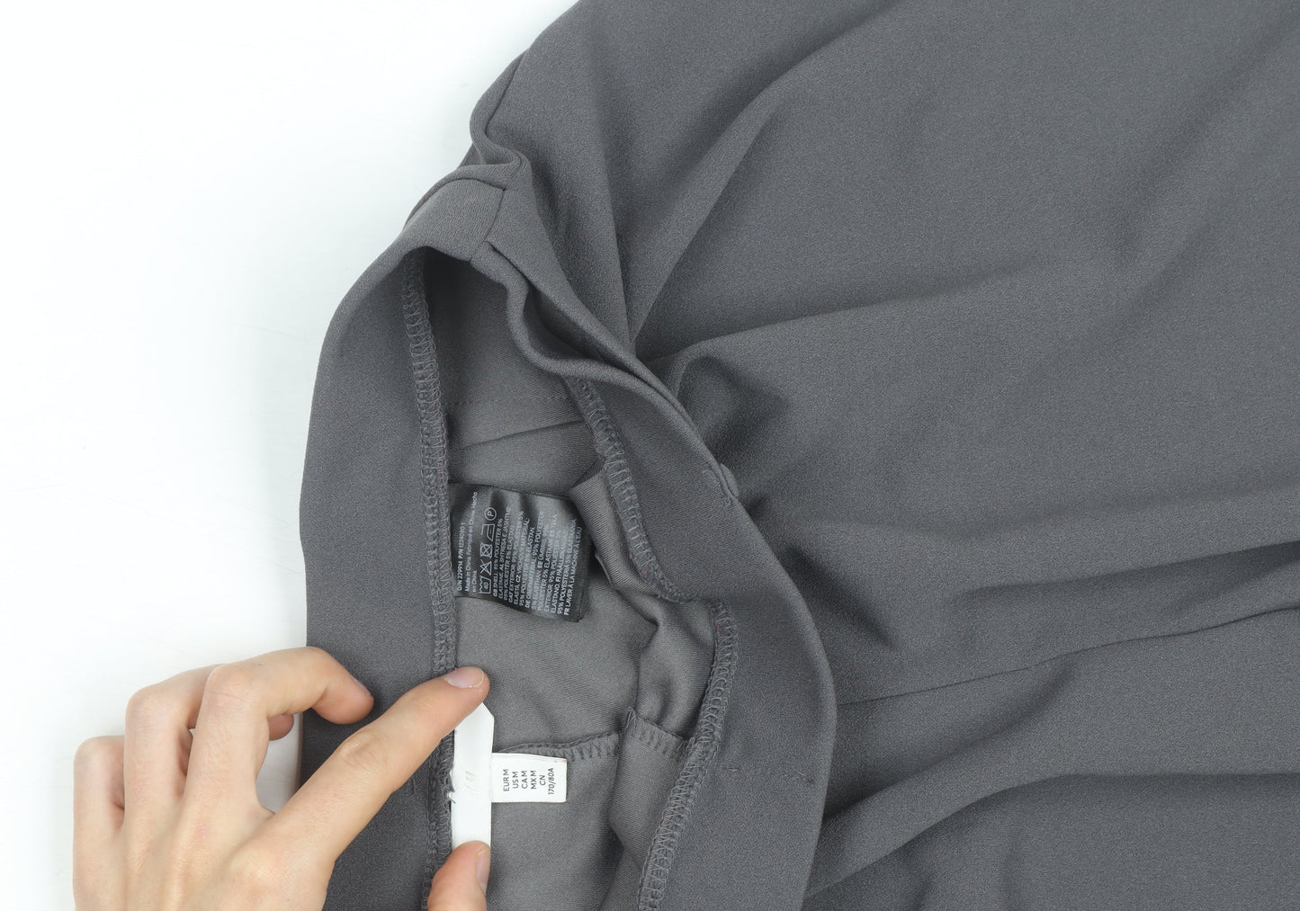 Zara Men Grey Regular Fit Pleated Trousers Size M Belted