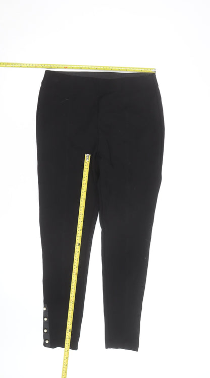Roman Women’s Black Slim Fit Stretch Leggings Size 12