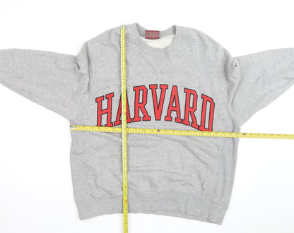 Zara Men’s Grey Harvard University Crew Neck Sweatshirt L