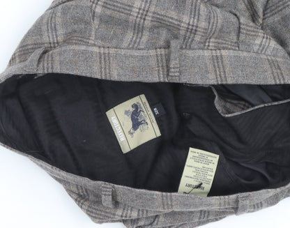 Refectory Men's Grey Check Wool Blend Dress Pants 32R