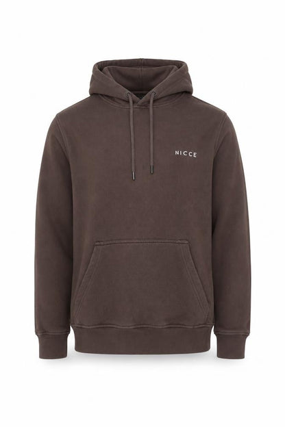 NICCE Men’s Brown Pullover Hoodie Size S Fleece Regular Fit