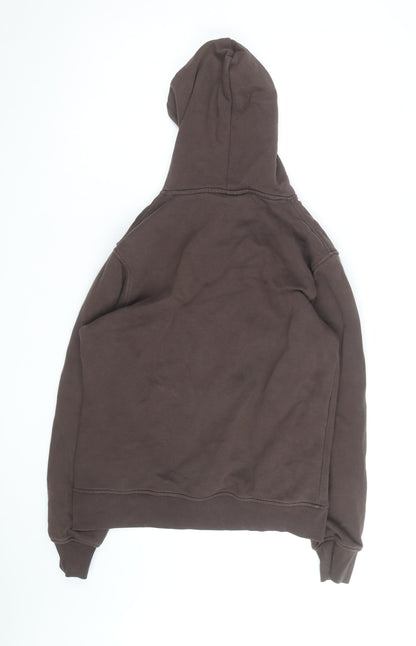NICCE Men’s Brown Pullover Hoodie Size S Fleece Regular Fit
