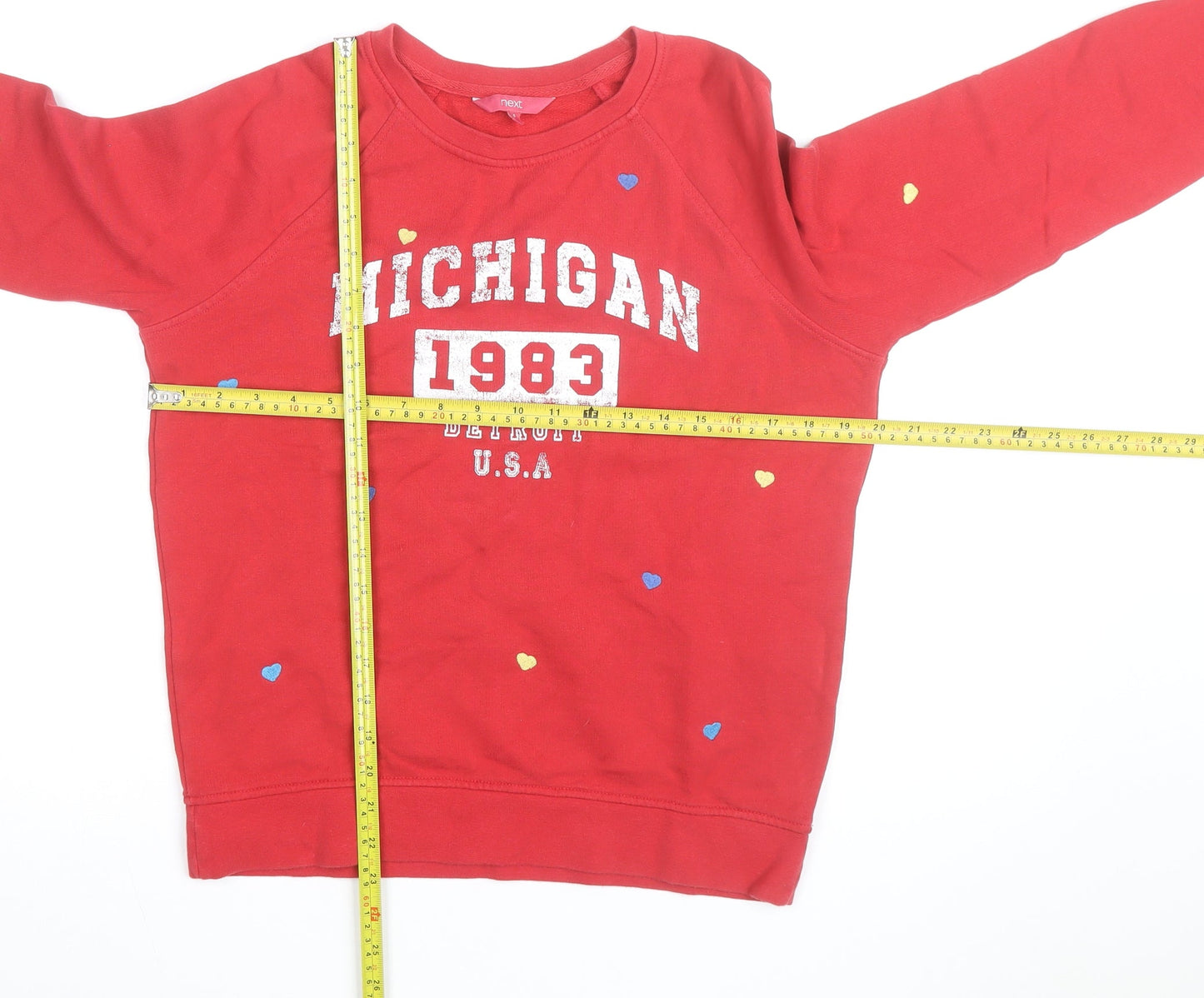 Next Red Michigan 1983 Crew Neck Sweatshirt Unisex S