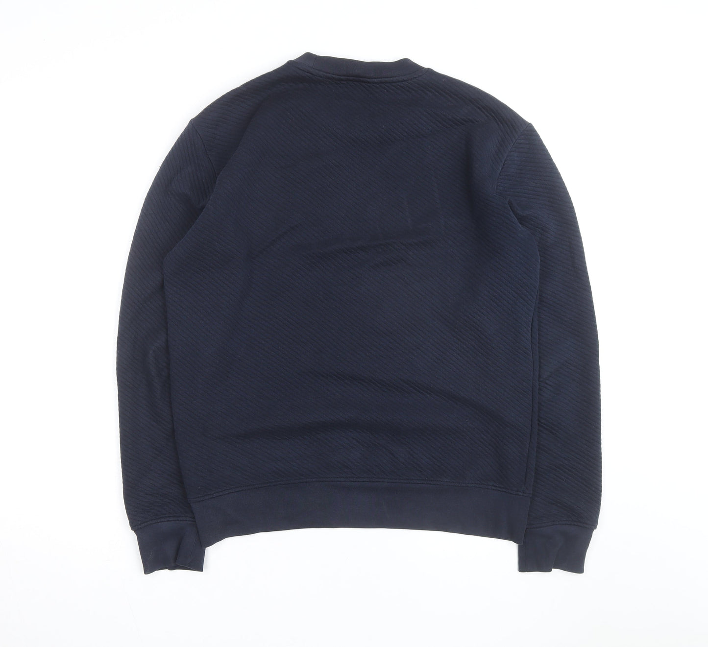 Marks and Spencer Autograph Men's Blue Small Crew Neck Sweatshirt