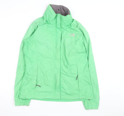 The North Face Womens Green Waterproof Rain Jacket Size L