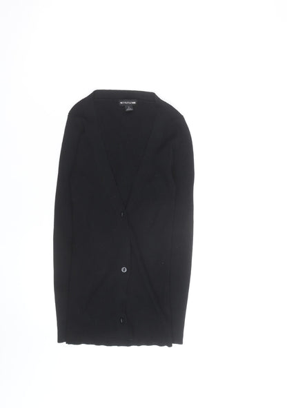 PrettyLittleThing Women’s Black Slim Fit V-Neck Button Cardigan XS