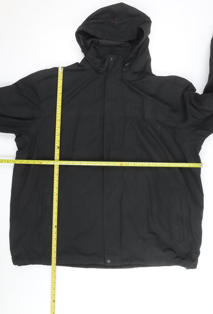 Regatta Men's Black 3XL Hooded Waterproof Parka Jacket