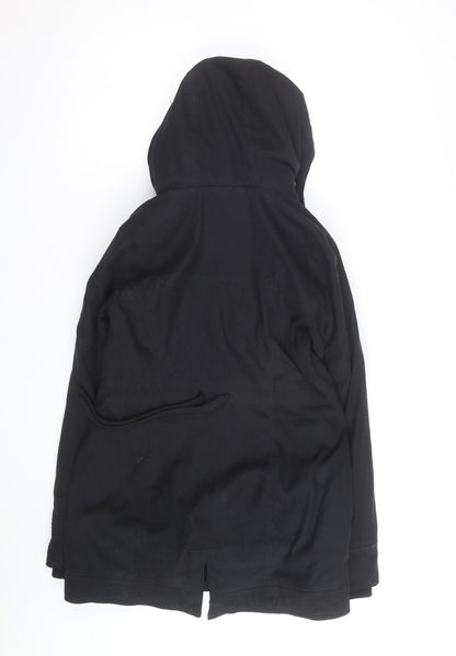 Hollister Men’s Black XS Parka Jacket Faux Fur Lined Hooded Winter Coat