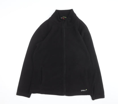 Gelert Women Black Fleece Full Zip Jacket Size 18 Regular Fit