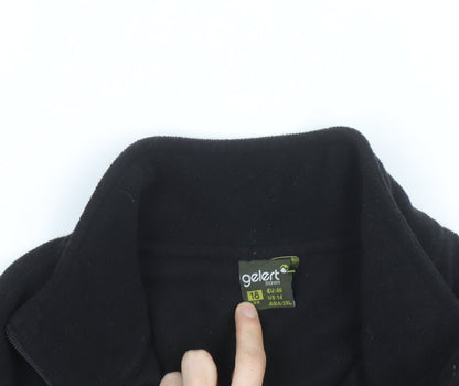 Gelert Women Black Fleece Full Zip Jacket Size 18 Regular Fit