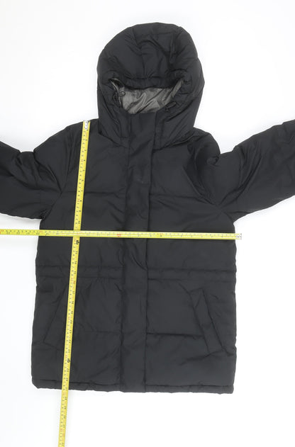 JXX Men Black XS Puffer Jacket Hooded Insulated Winter Coat