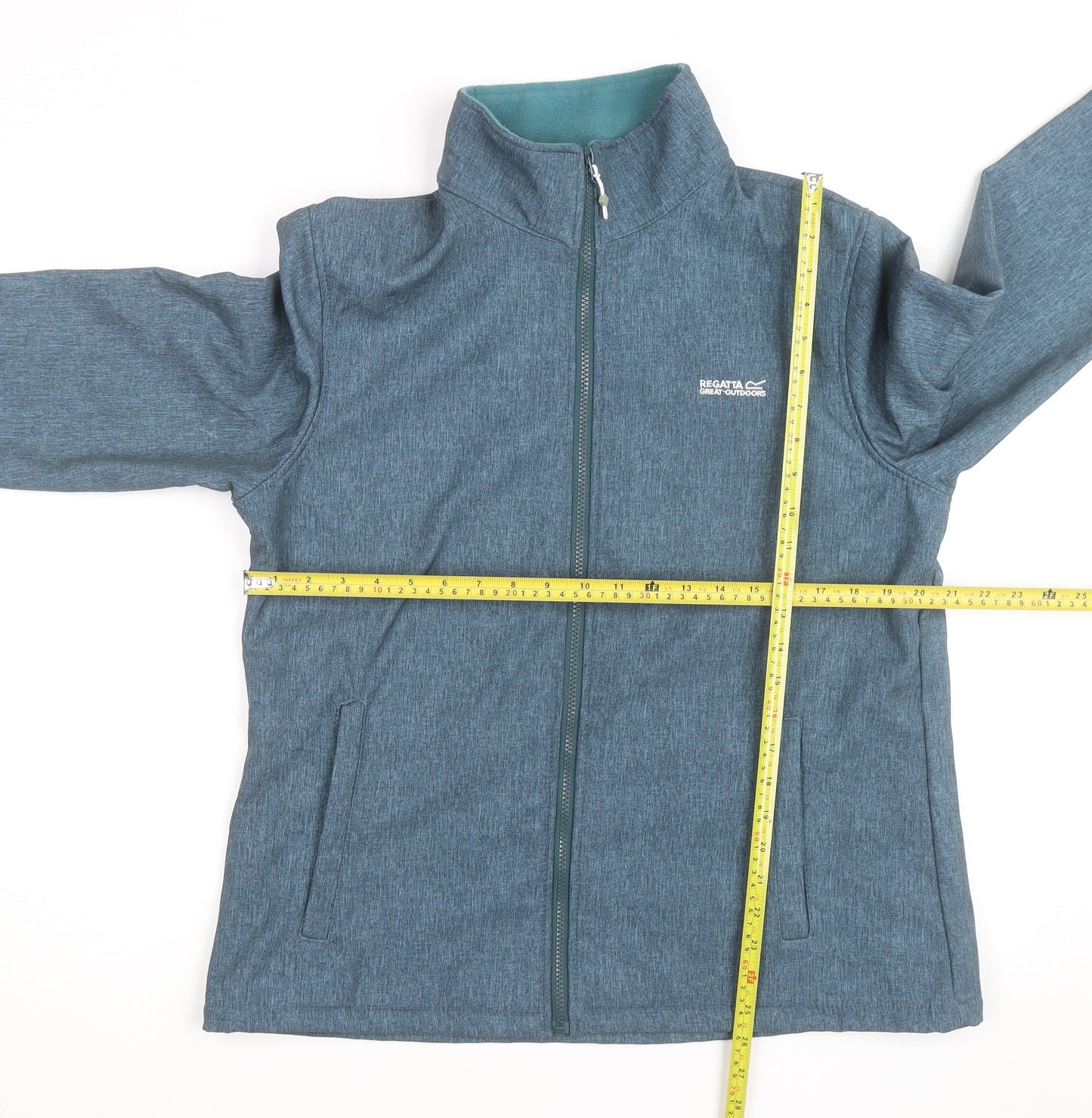 Regatta Women Blue Full Zip Fleece Lined Jacket Size 18 Outdoor Hiking