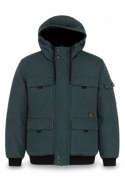 H&M Men Green Hooded Water Repellent Puffer Jacket Size M