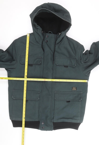 H&M Men Green Hooded Water Repellent Puffer Jacket Size M