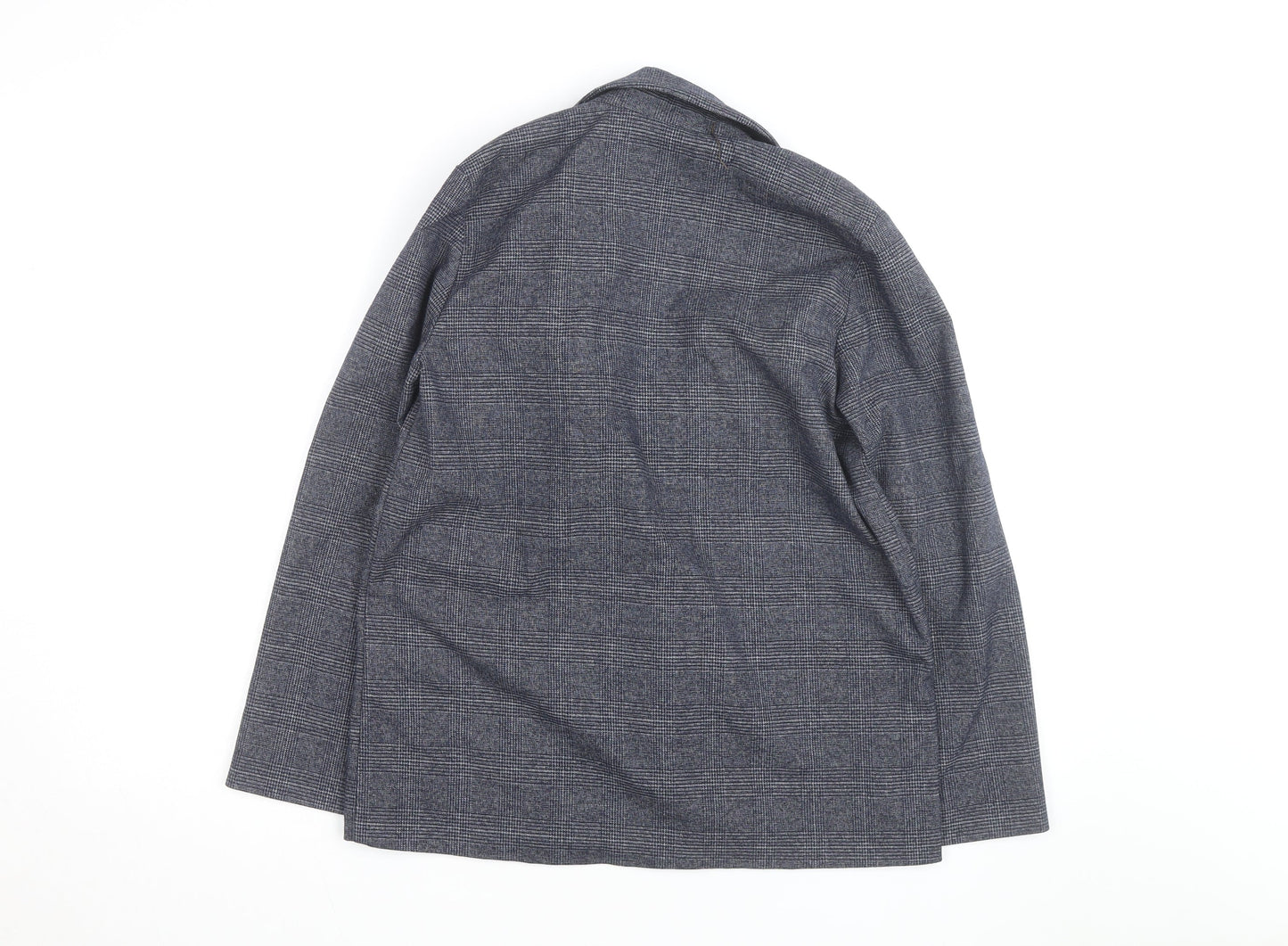 Monki Grey Check Blazer XS Classic Mid-Length Jacket