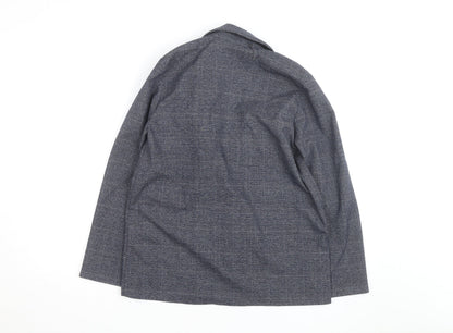 Monki Grey Check Blazer XS Classic Mid-Length Jacket