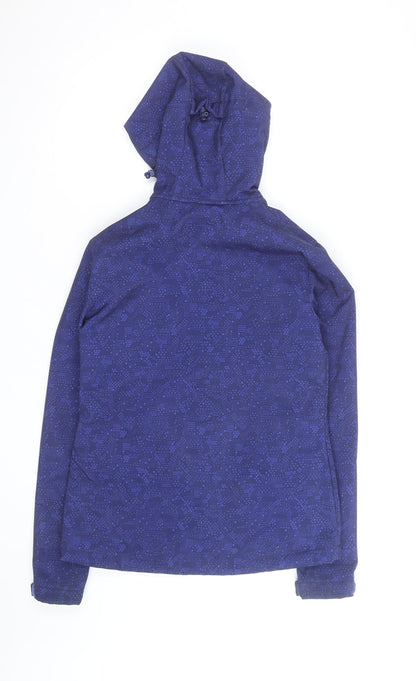 Mountain Warehouse Women's Blue Size 14 Softshell Hooded Jacket