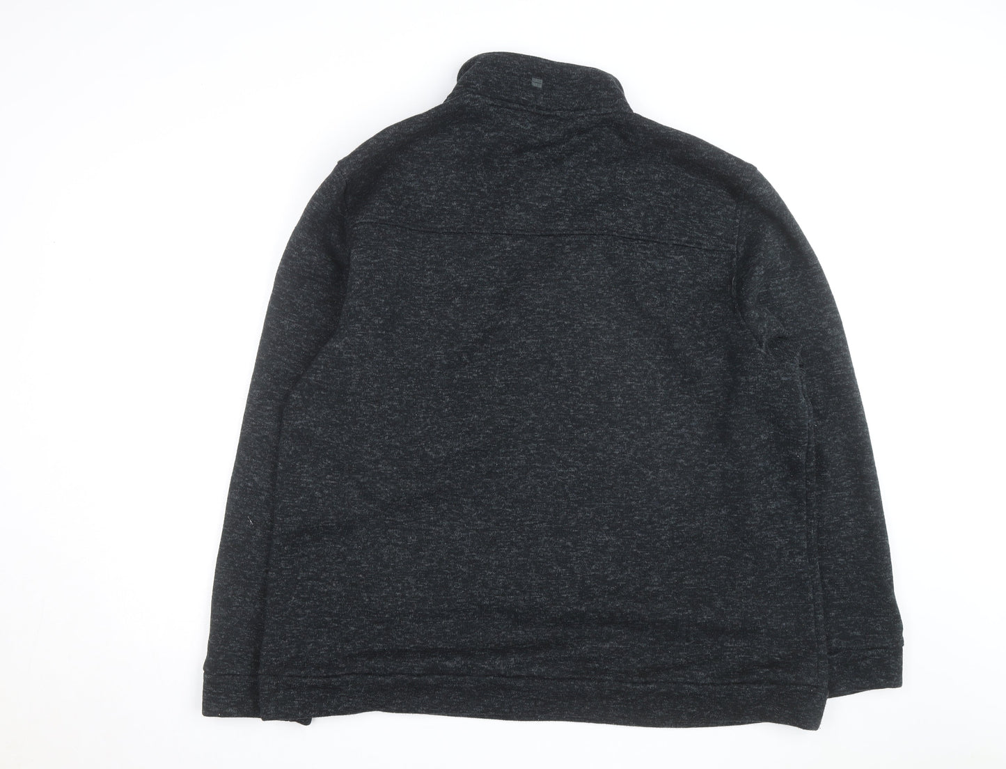 Mountain Warehouse Mens Black 3XL 1/4 Zip Fleece Sweatshirt