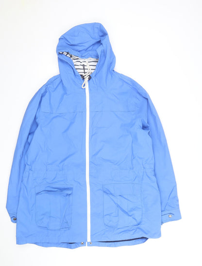 Peter Storm Women's Blue Hooded Rain Coat Size 20 Lightweight Jacket