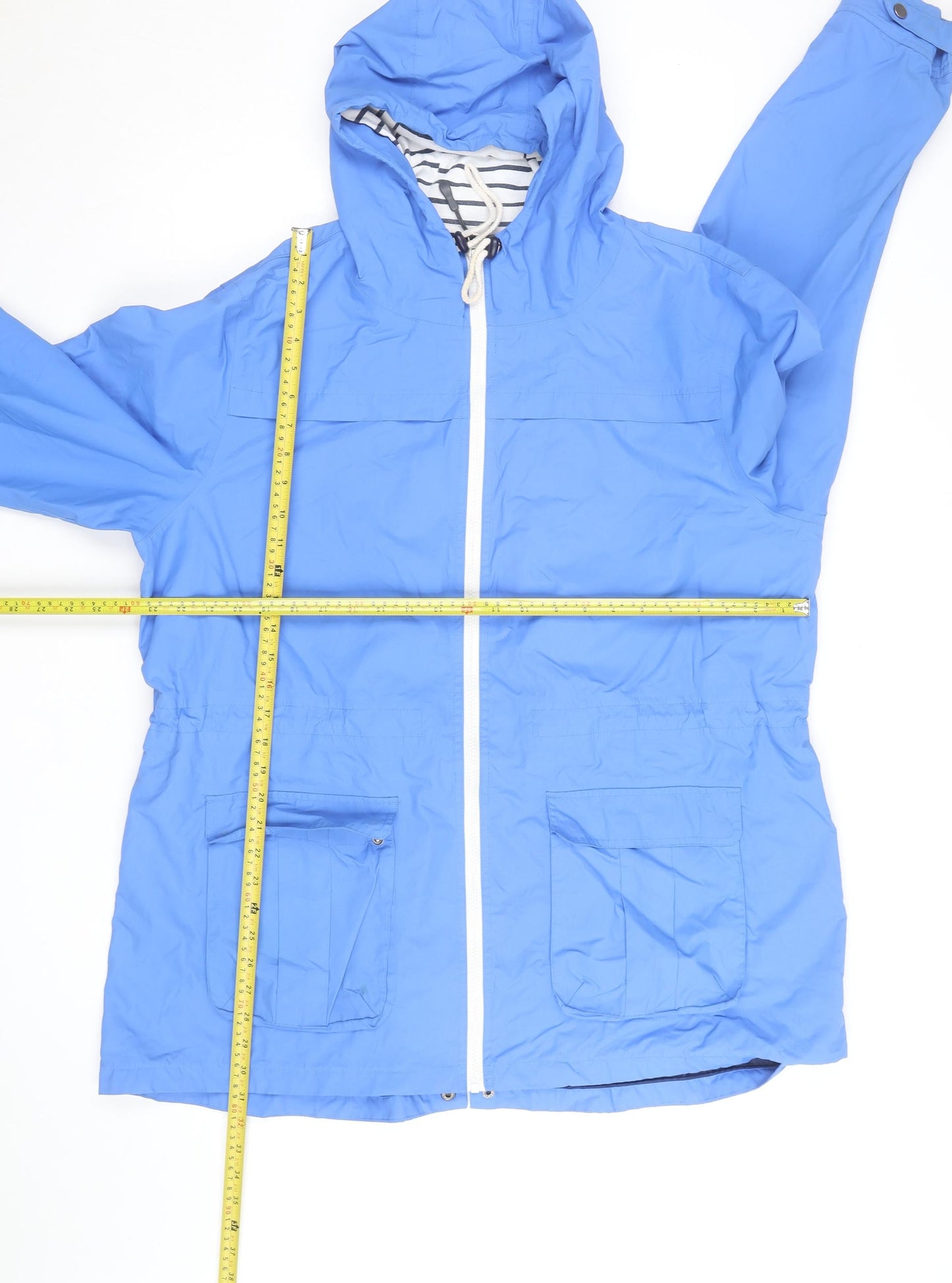 Peter Storm Women's Blue Hooded Rain Coat Size 20 Lightweight Jacket
