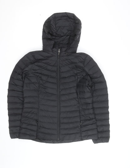 32 Degrees Men’s Black Lightweight Hooded Puffer Jacket Size S