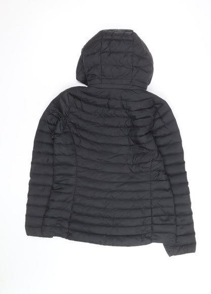32 Degrees Men’s Black Lightweight Hooded Puffer Jacket Size S