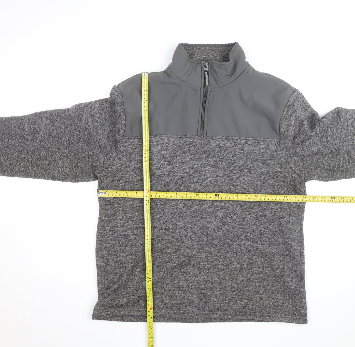 Mountain Warehouse Mens Grey Fleece 1/2 Zip Pullover Sweatshirt L