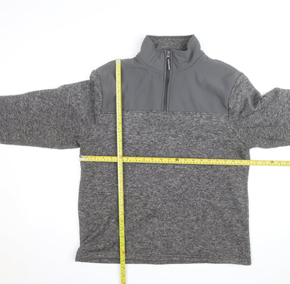 Mountain Warehouse Mens Grey Fleece 1/2 Zip Pullover Sweatshirt L