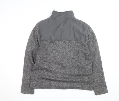 Mountain Warehouse Mens Grey Fleece 1/2 Zip Pullover Sweatshirt L