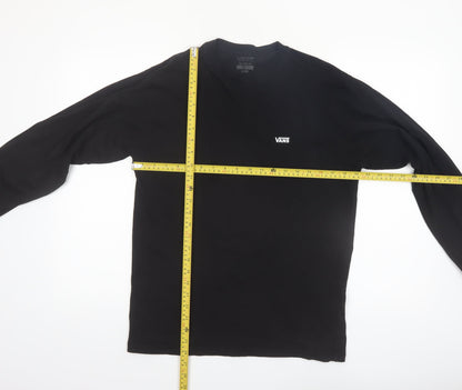 Vans Men’s Black Classic Fit Long Sleeve Cotton Top M