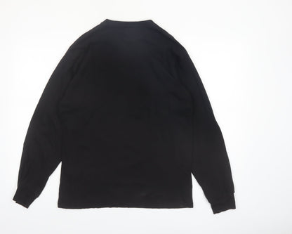 Vans Men’s Black Classic Fit Long Sleeve Cotton Top M