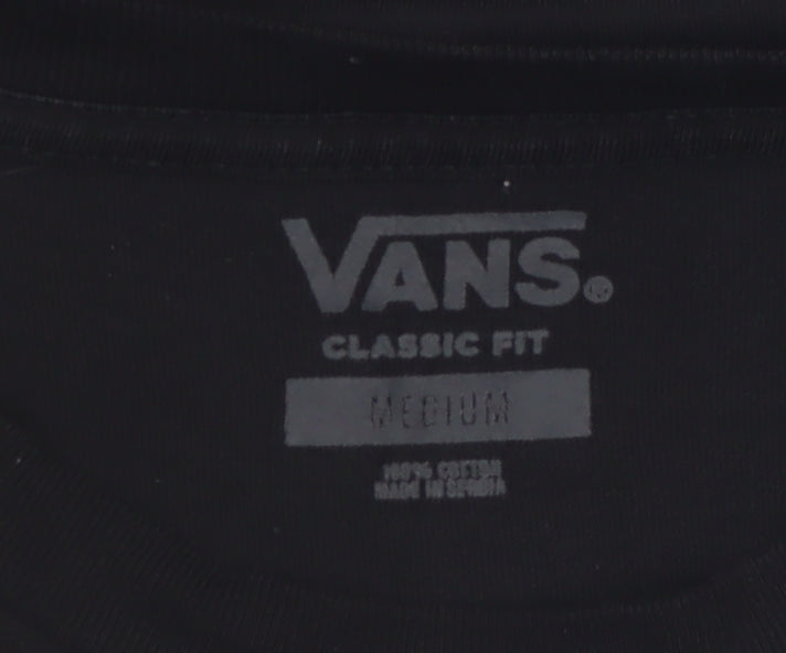Vans Men’s Black Classic Fit Long Sleeve Cotton Top M