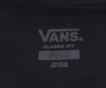 Vans Men’s Black Classic Fit Long Sleeve Cotton Top M