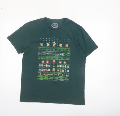 Nintendo Men Green Graphic Print The Legend of Zelda T-Shirt Size M