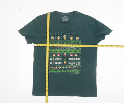 Nintendo Men Green Graphic Print The Legend of Zelda T-Shirt Size M
