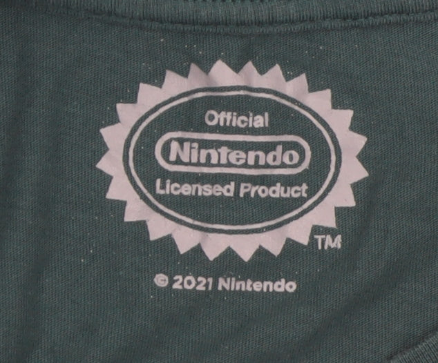 Nintendo Men Green Graphic Print The Legend of Zelda T-Shirt Size M