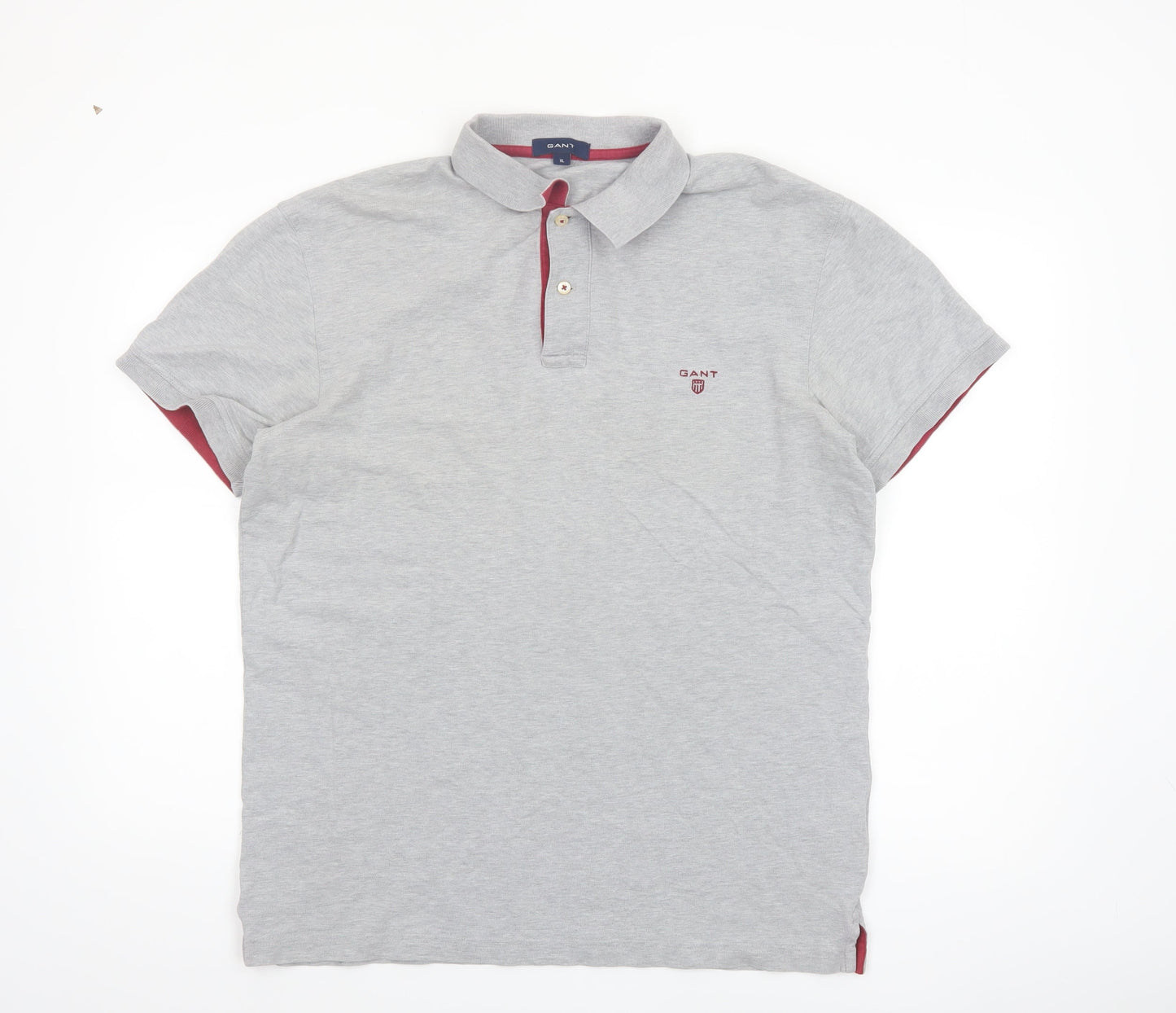 GANT Men’s Grey XL Cotton Elastane Polo Shirt