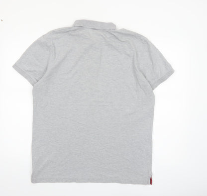 GANT Men’s Grey XL Cotton Elastane Polo Shirt