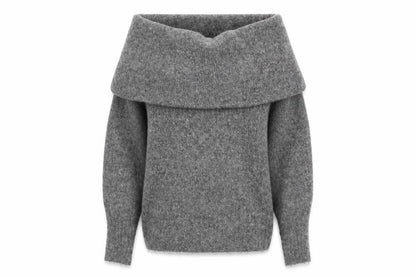 H&M Women's Grey Cowl Neck Long Sleeve Pullover Jumper Size S