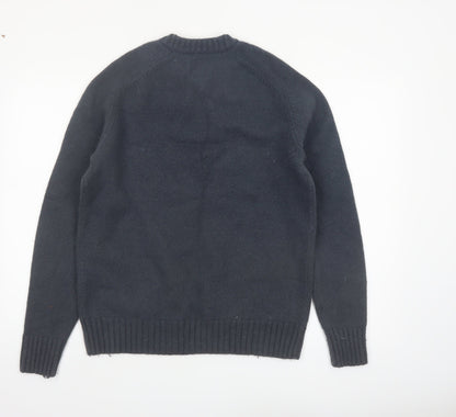 John Lewis Men’s Grey Wool Crew Neck Jumper M Regular Fit
