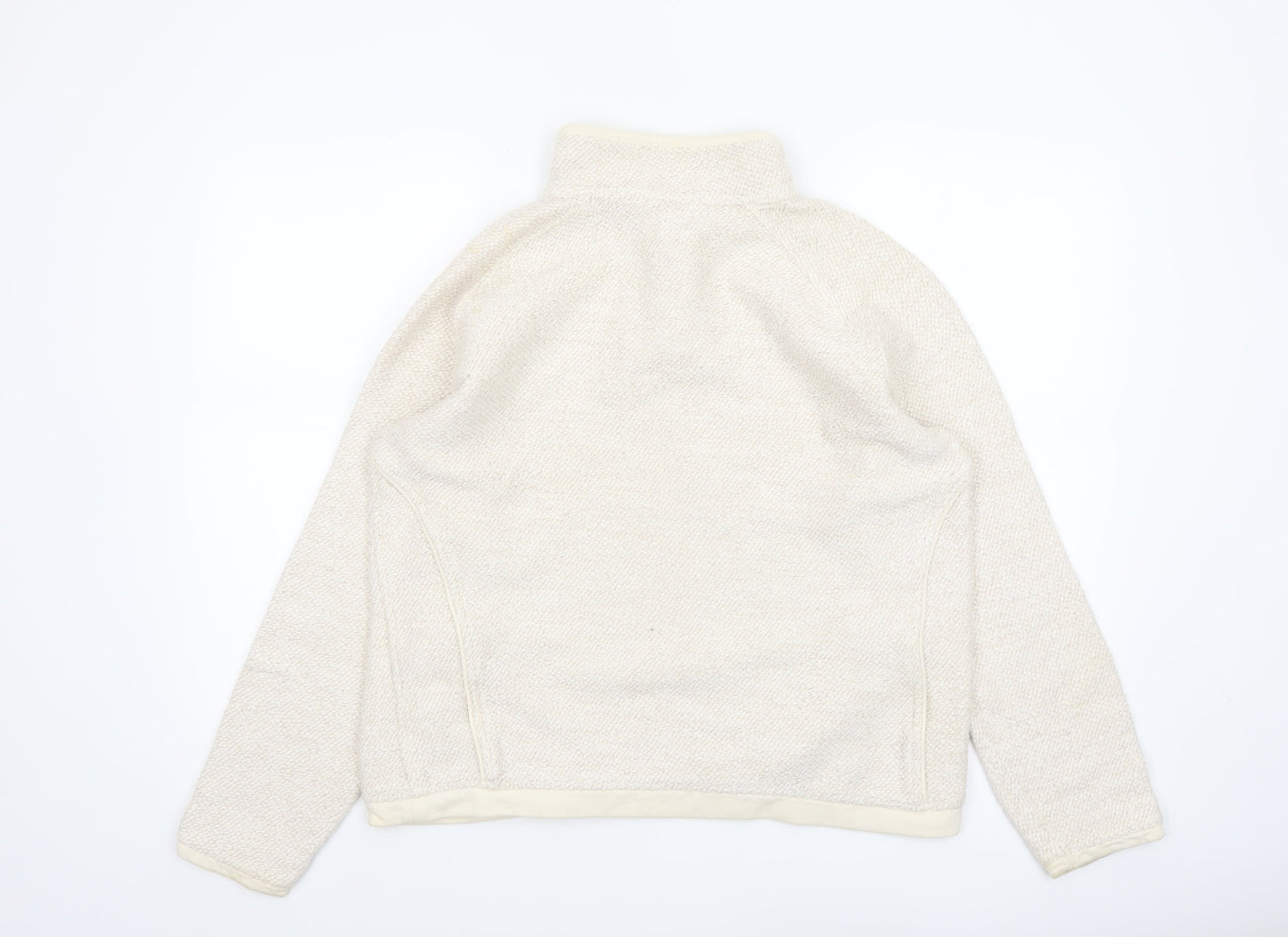 Weinbock Women's Beige 1/4 Zip Pullover Sweatshirt XL Cotton Blend